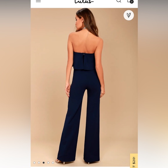 Lulus Power of Love Strapless Wide Leg Jumpsuit - Picture 5 of 6